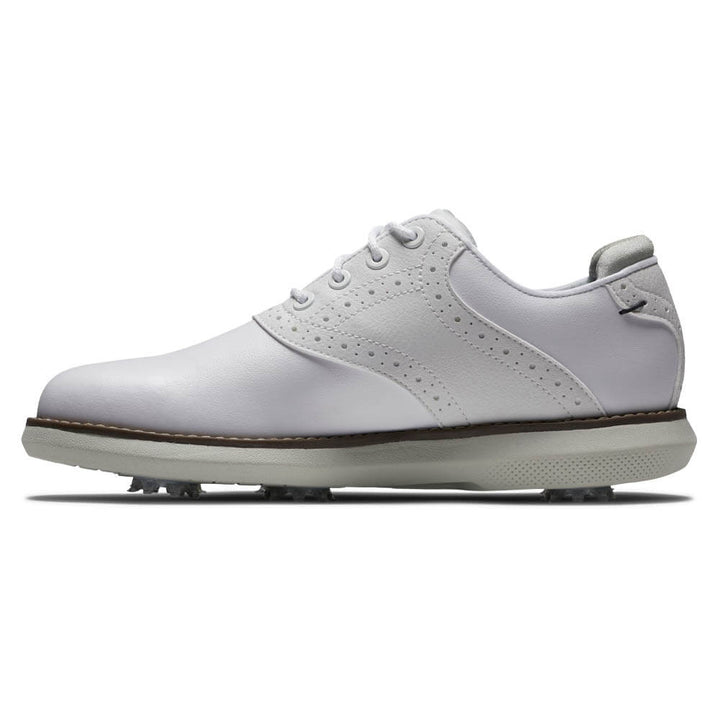 FootJoy Traditions Golf Shoes White - 24 Boys