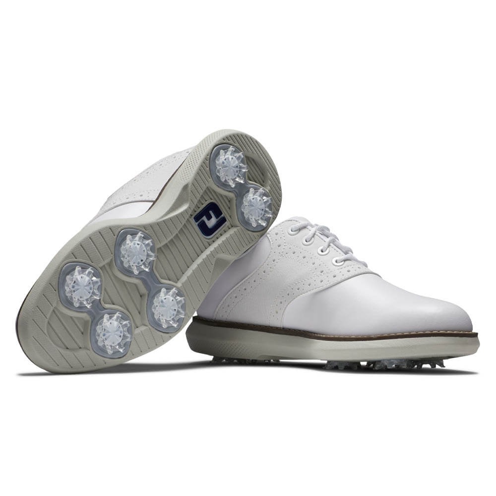 FootJoy Traditions Golf Shoes White - 24 Boys