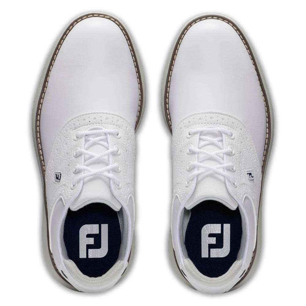 FootJoy Traditions Golf Shoes White - 24 Boys