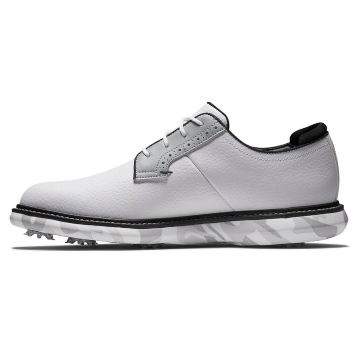 FootJoy Traditions Blucher Golf Shoes White/Gray Camo - 24 Men