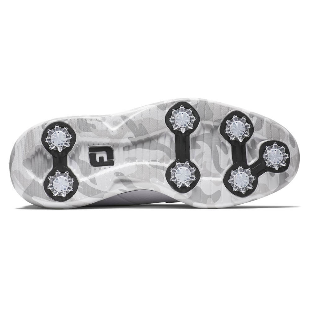 FootJoy Traditions Blucher Golf Shoes White/Gray Camo - 24 Men