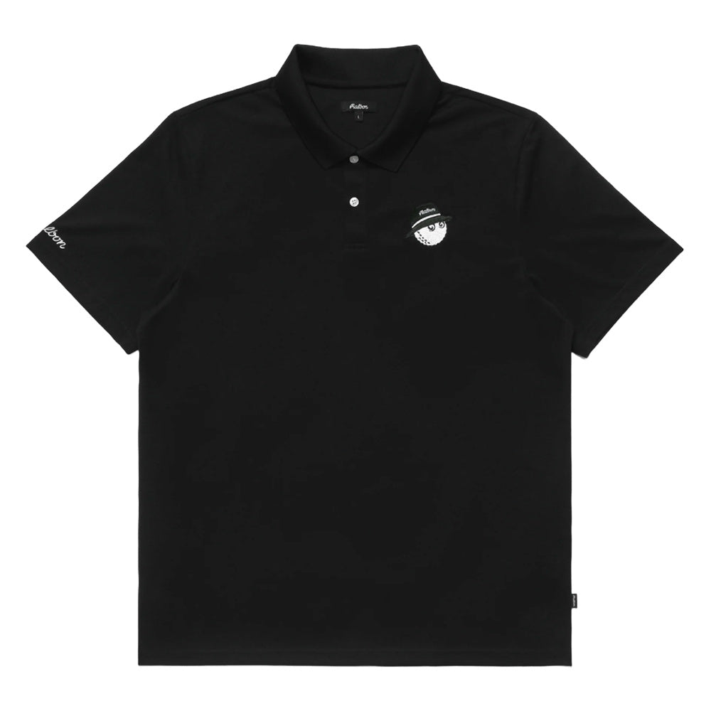 Malbon Cooper Core Golf Polo Black - FW24 Men