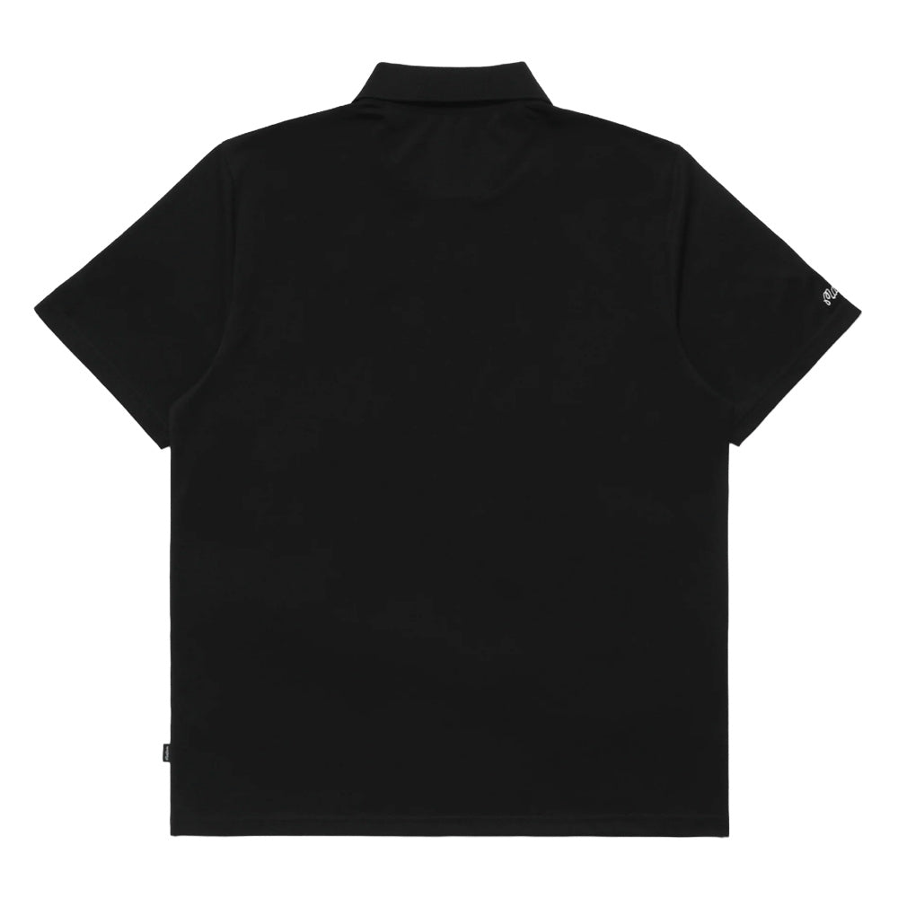 Malbon Cooper Core Golf Polo Black - FW24 Men