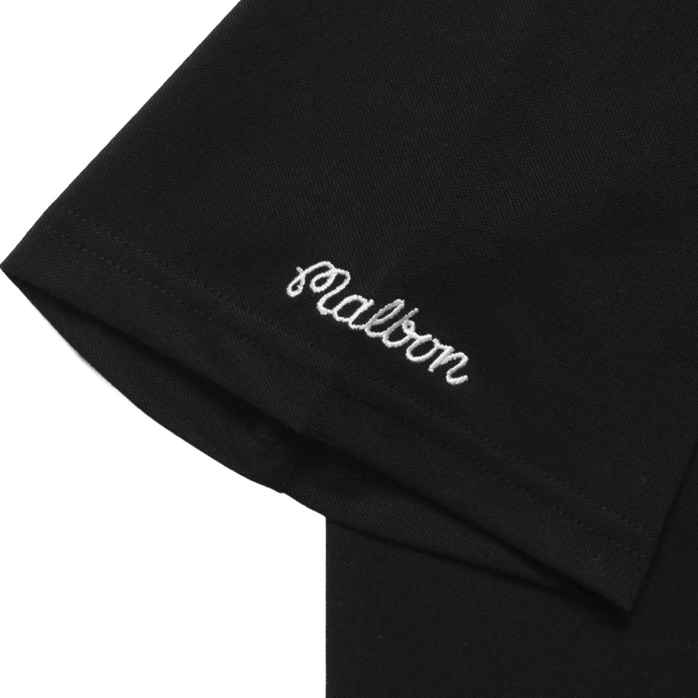 Malbon Cooper Core Golf Polo Black - FW24 Men