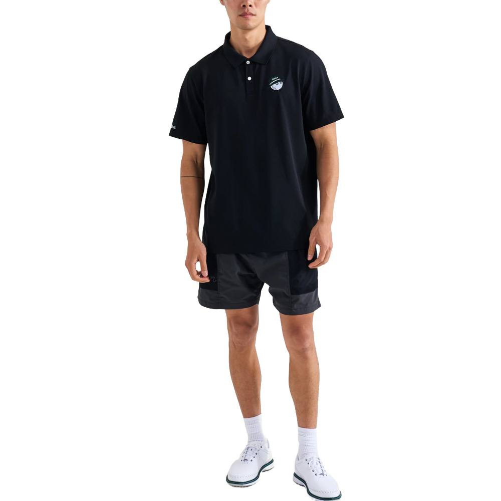Malbon Cooper Core Golf Polo Black - FW24 Men