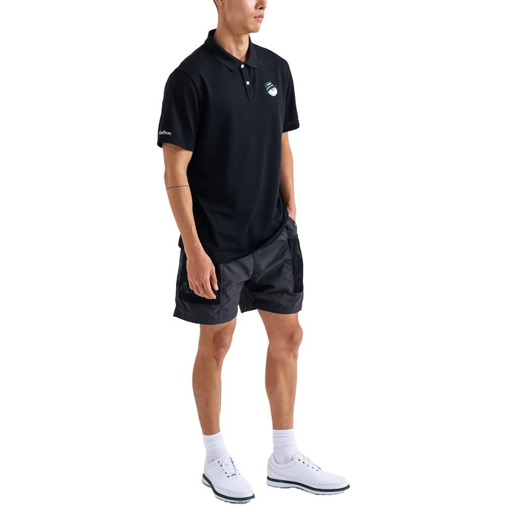 Malbon Cooper Core Golf Polo Black - FW24 Men