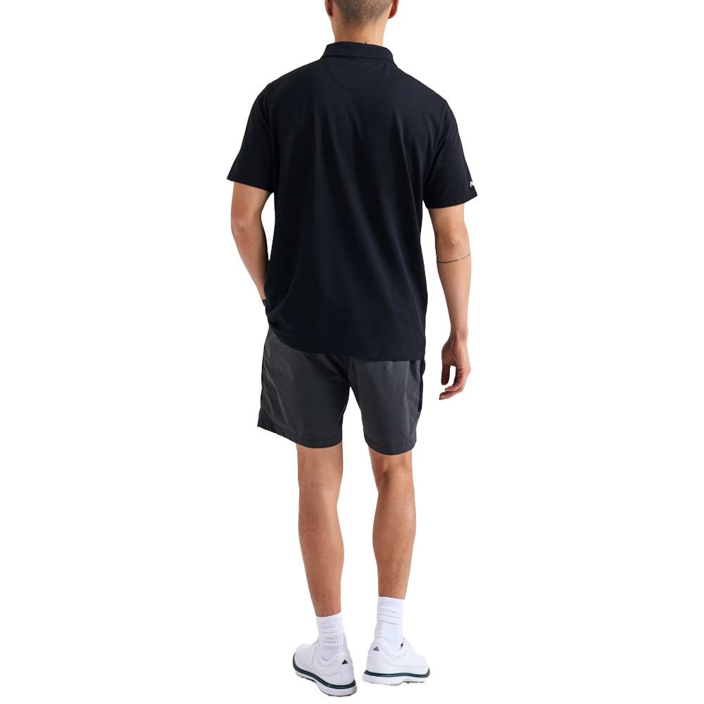 Malbon Cooper Core Golf Polo Black - FW24 Men