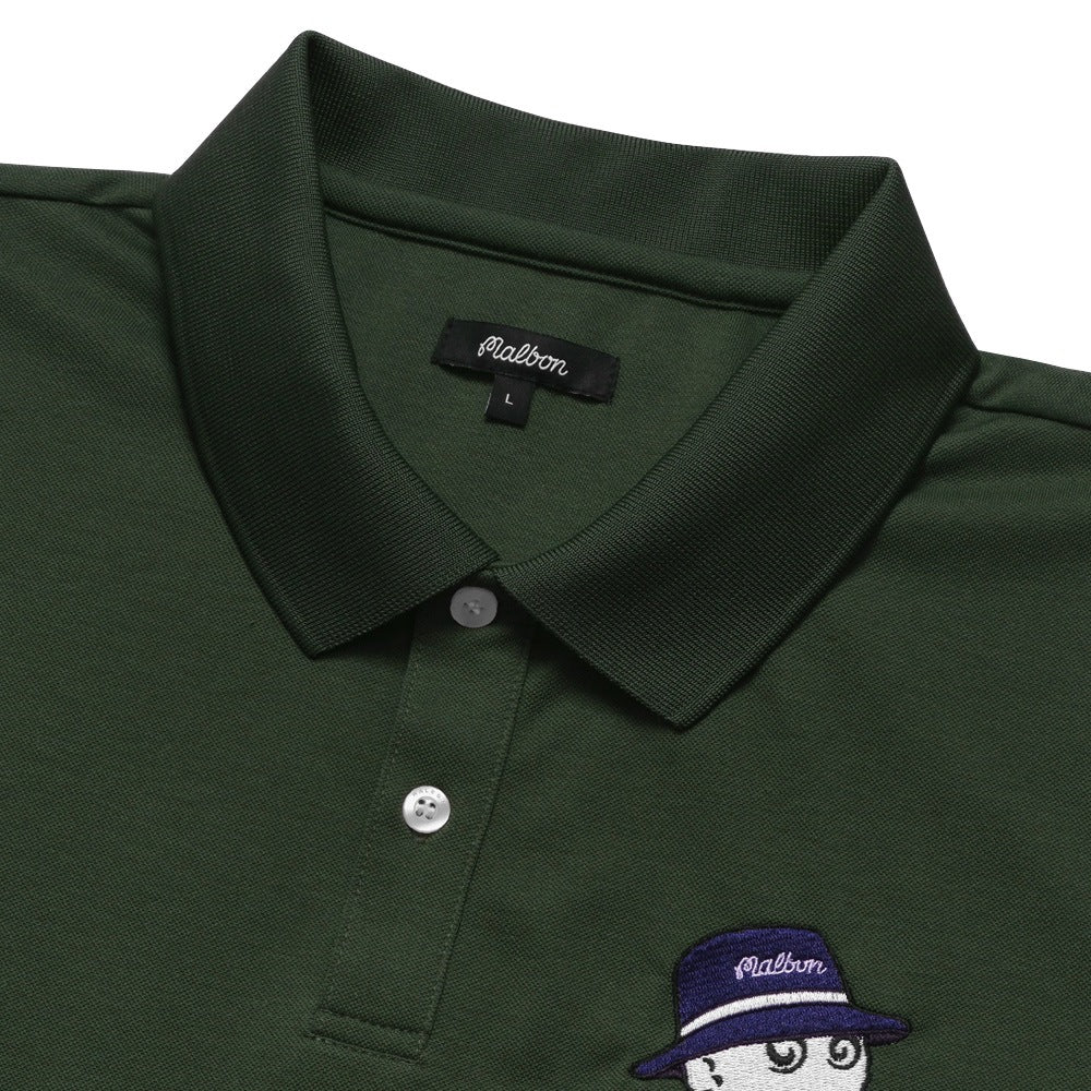 Malbon Cooper Core Golf Polo Evergreen - FW24 Men