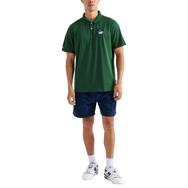 Malbon Cooper Core Golf Polo Evergreen - FW24 Men