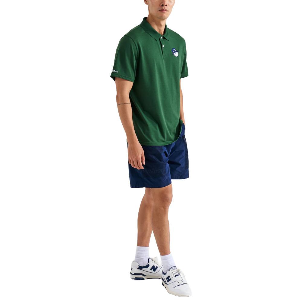 Malbon Cooper Core Golf Polo Evergreen - FW24 Men