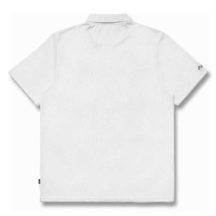 Malbon Cooper Core Golf Polo White - FW24 Men