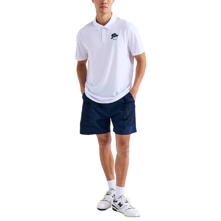 Malbon Cooper Core Golf Polo White - FW24 Men