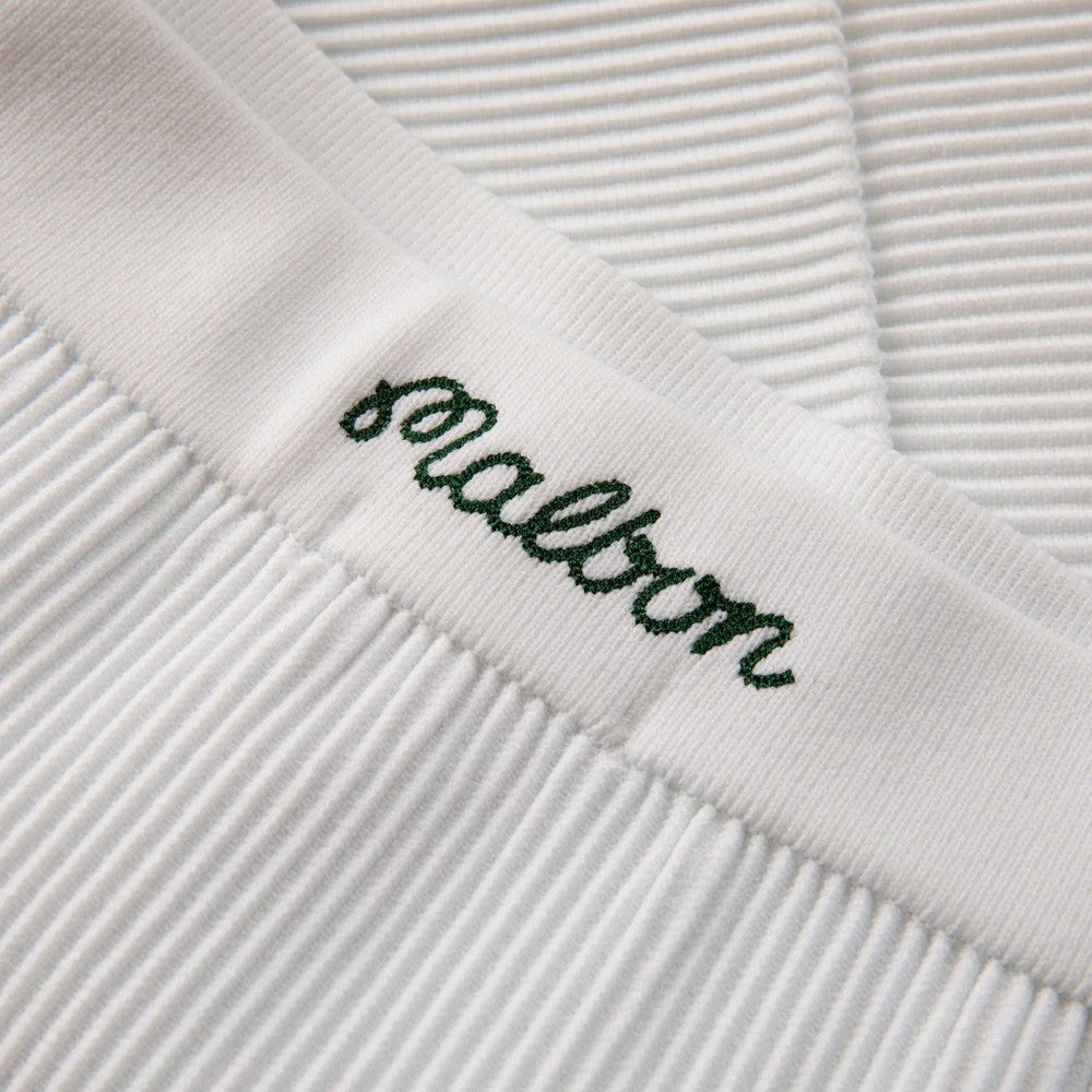 Malbon Luna Rib Knit Golf Skirt Ivory - SS25 Women