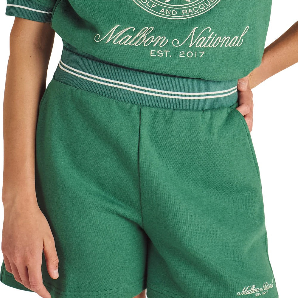 Malbon Billie II Sweat Golf Shorts Green - SS25 Women