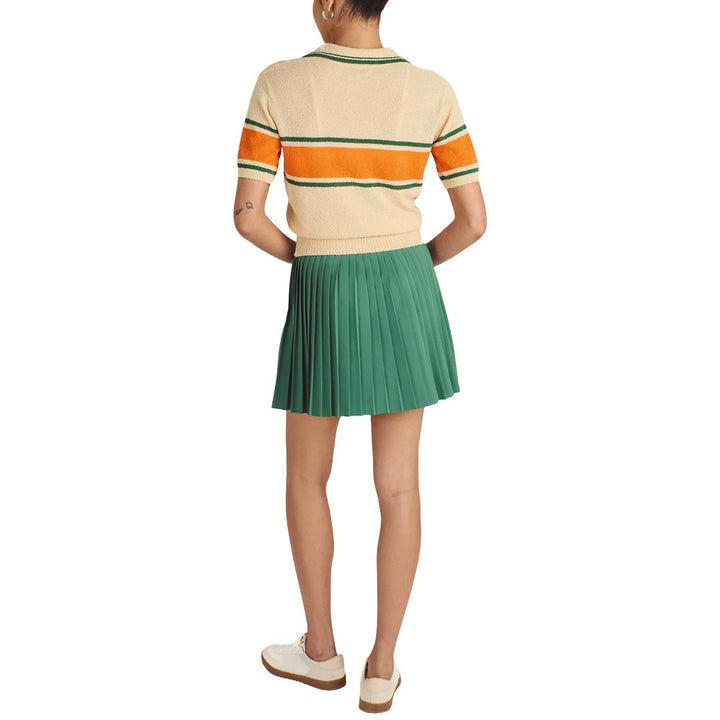 Malbon Jade Shortsleeve Sweater Golf Polo Custard - SS25 Women