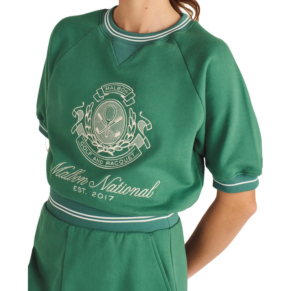 Malbon Billie II Golf Sweatshirt Green - SS25 Women