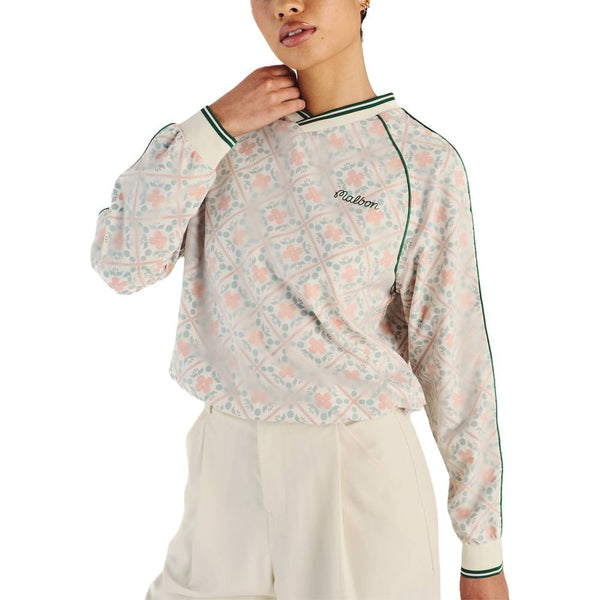 Malbon Alessia Windbreaker Golf Pullover Ivory Multi - SS25 Women