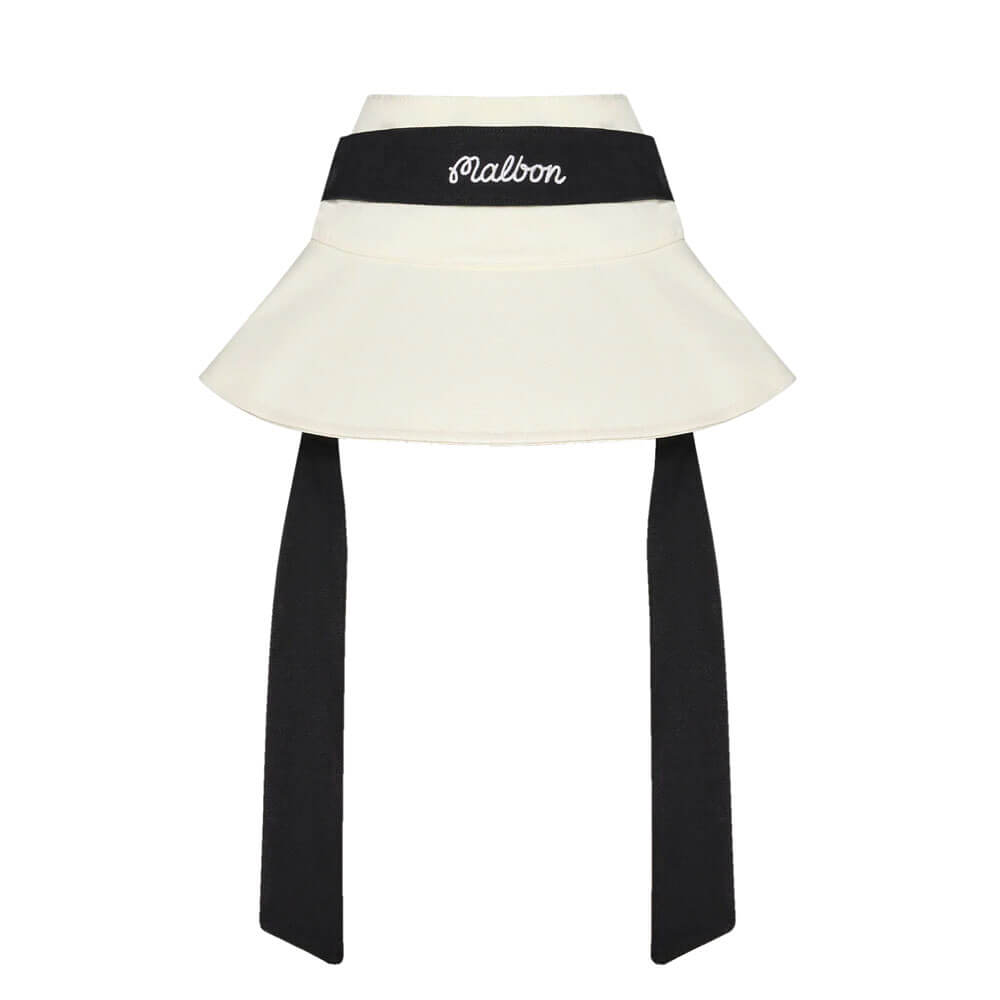 Malbon Delilah Open Top Golf Bucket Hat Ivory - SS25 Women