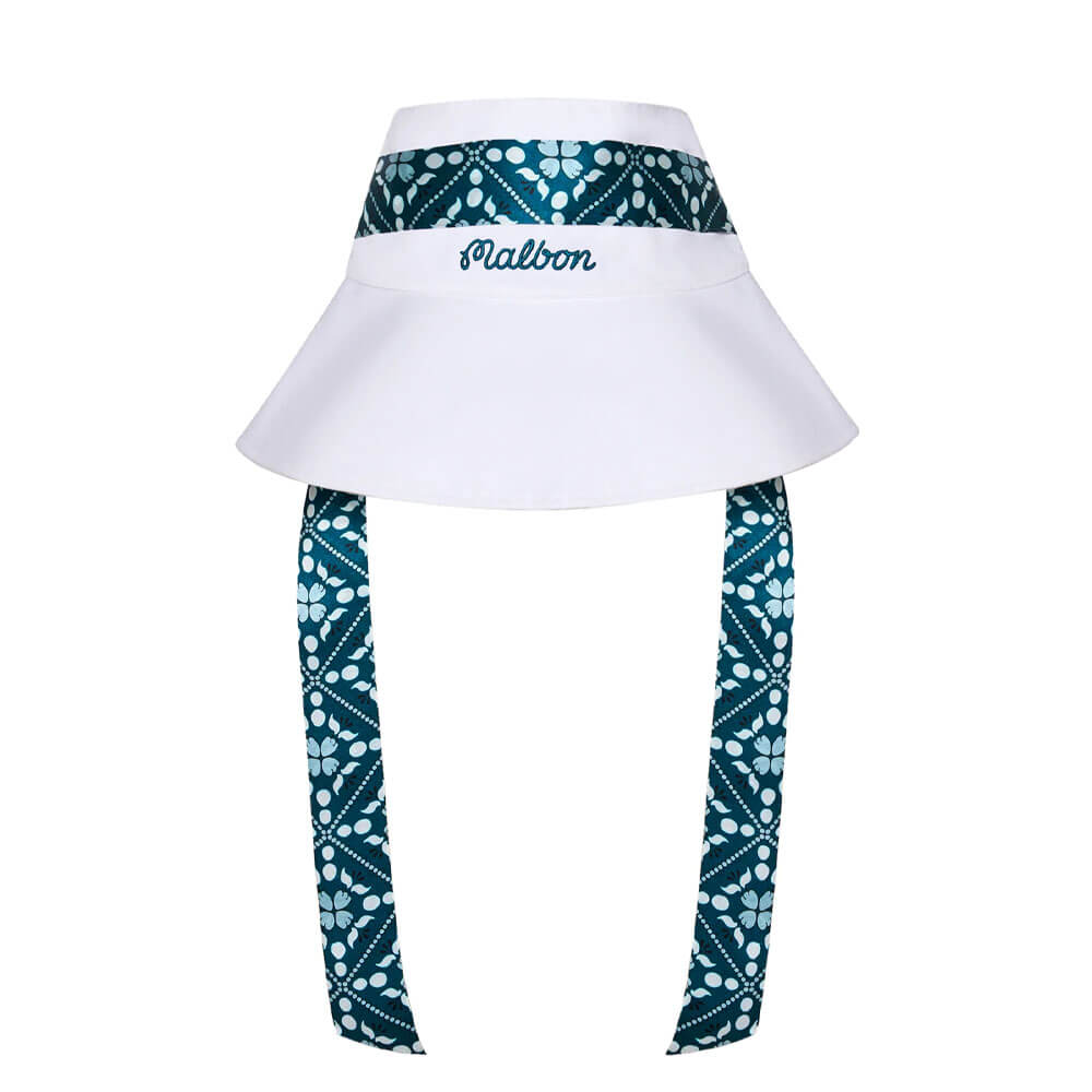 Malbon Gia Open Top Golf Bucket Hat White - SS25 Women