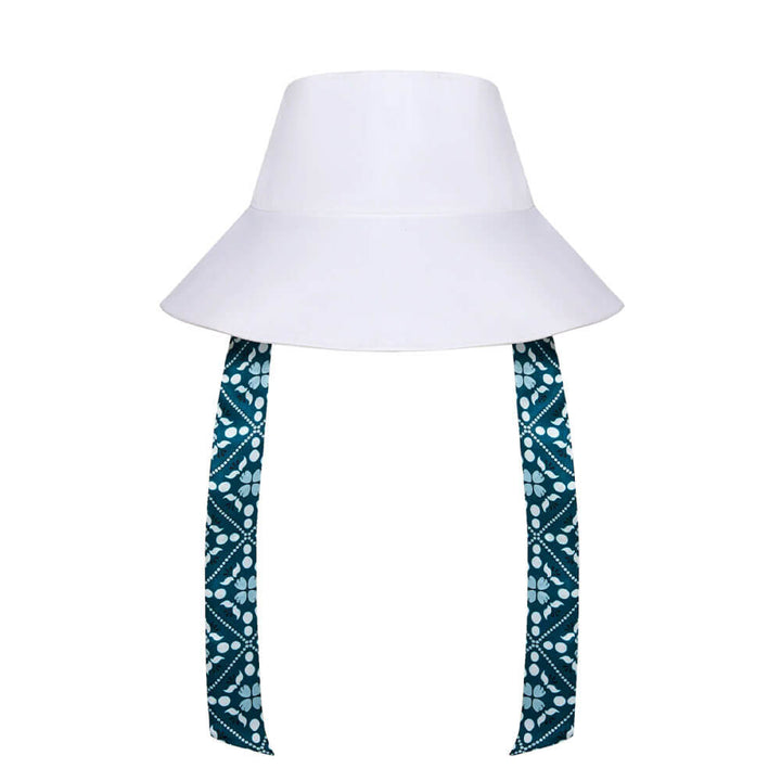 Malbon Gia Open Top Golf Bucket Hat White - SS25 Women