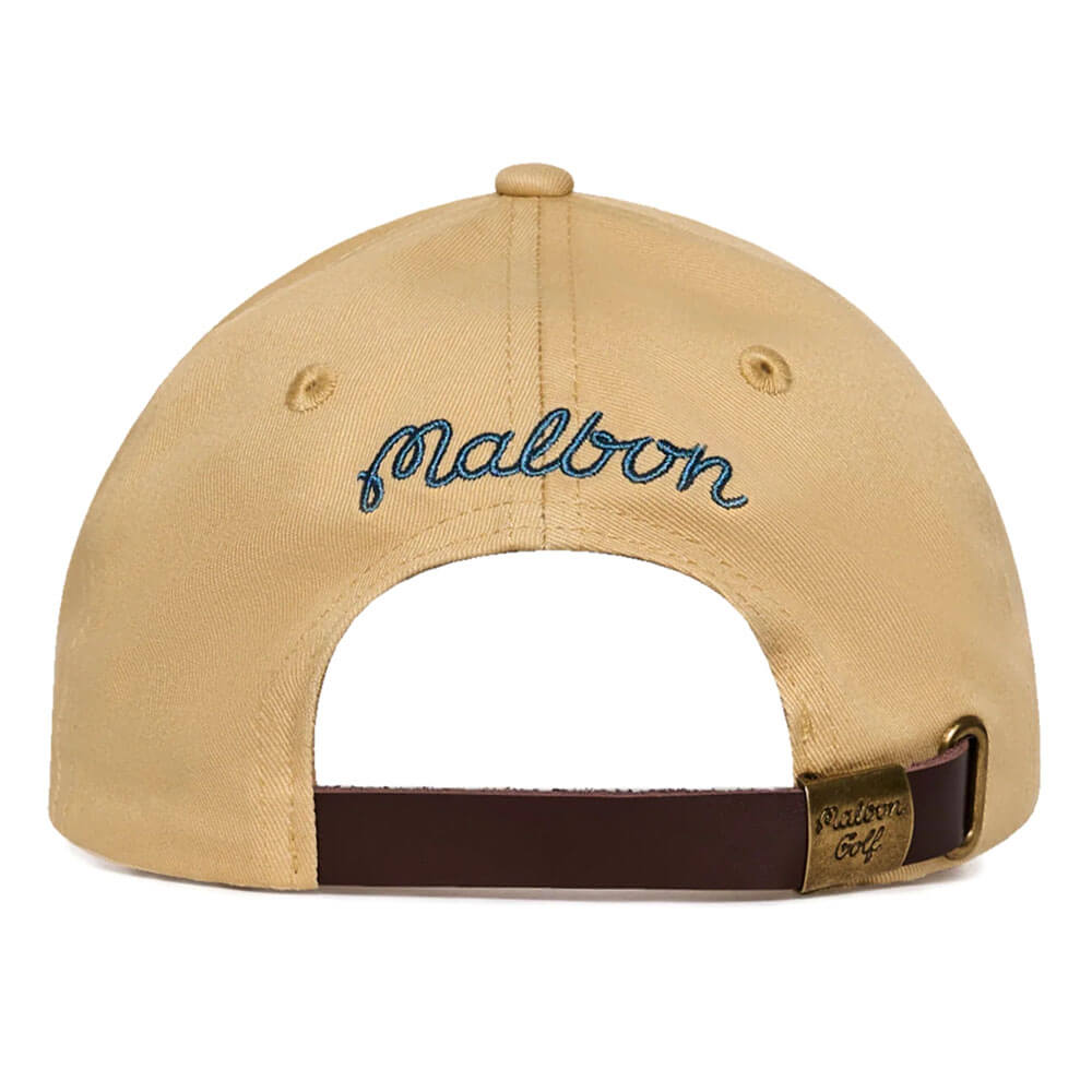 Malbon Romano Dad Golf Cap Dark Khaki - SS25 Men