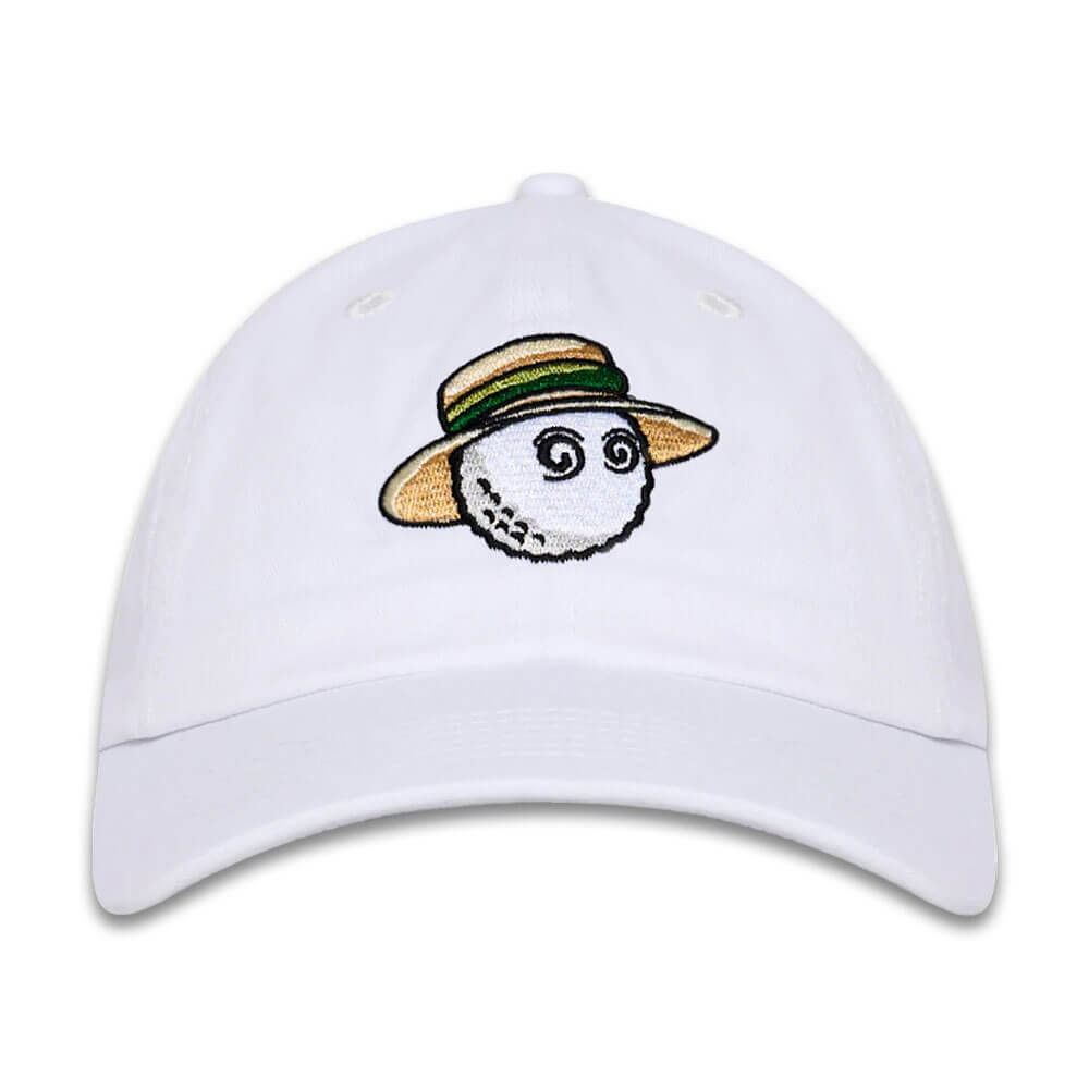 Malbon Romano Dad Golf Cap White - SS25 Men