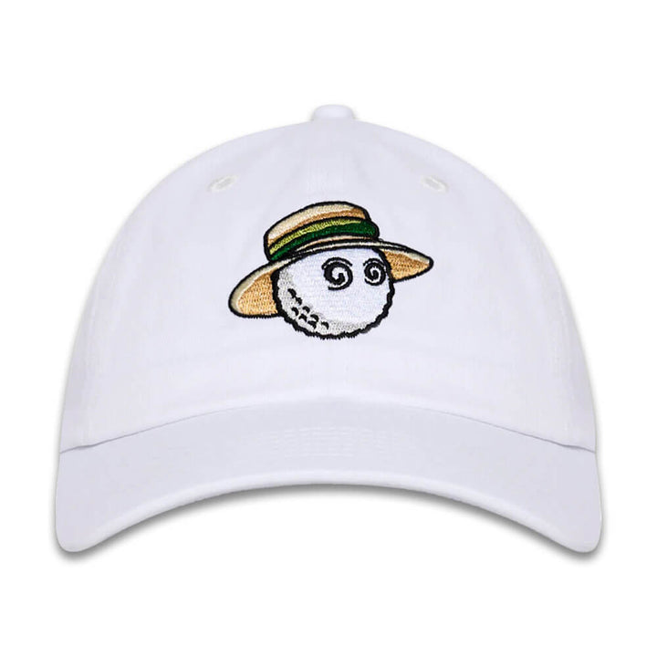 Malbon Romano Dad Golf Cap White - SS25 Men