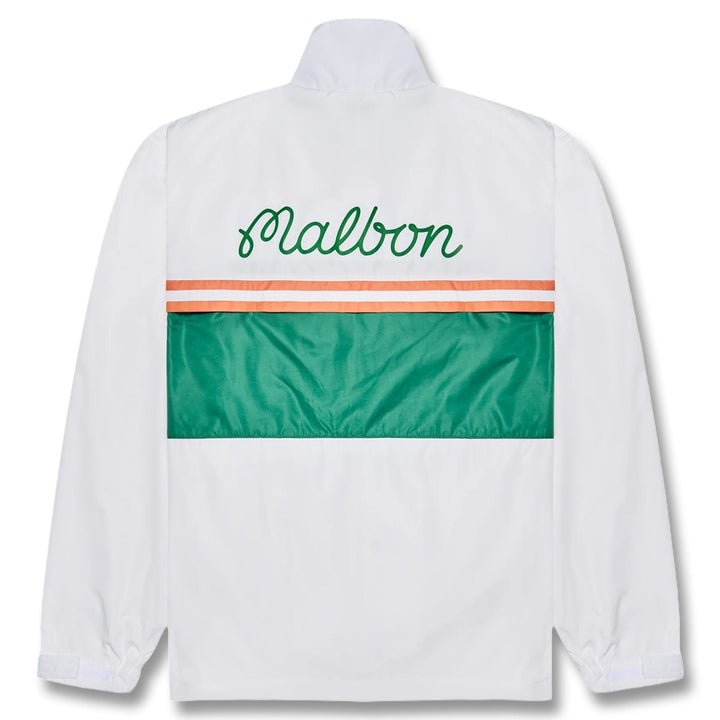 Malbon Costanzo Windbreaker Golf Jacket White - SS25 Men