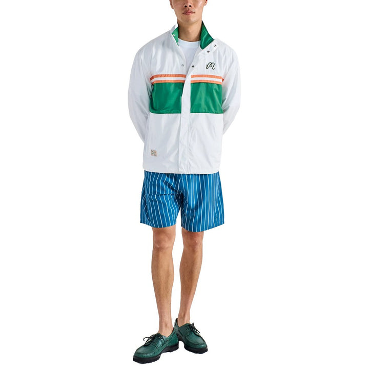 Malbon Costanzo Windbreaker Golf Jacket White - SS25 Men