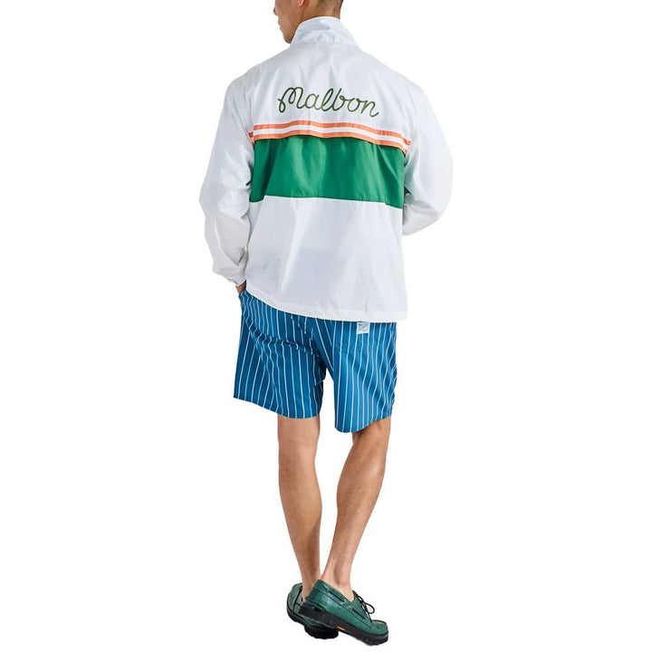 Malbon Costanzo Windbreaker Golf Jacket White - SS25 Men
