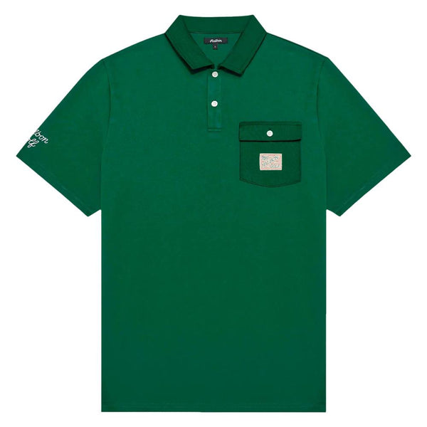 Malbon Jovis Solid Golf Polo Kelly Green - SS25 Men