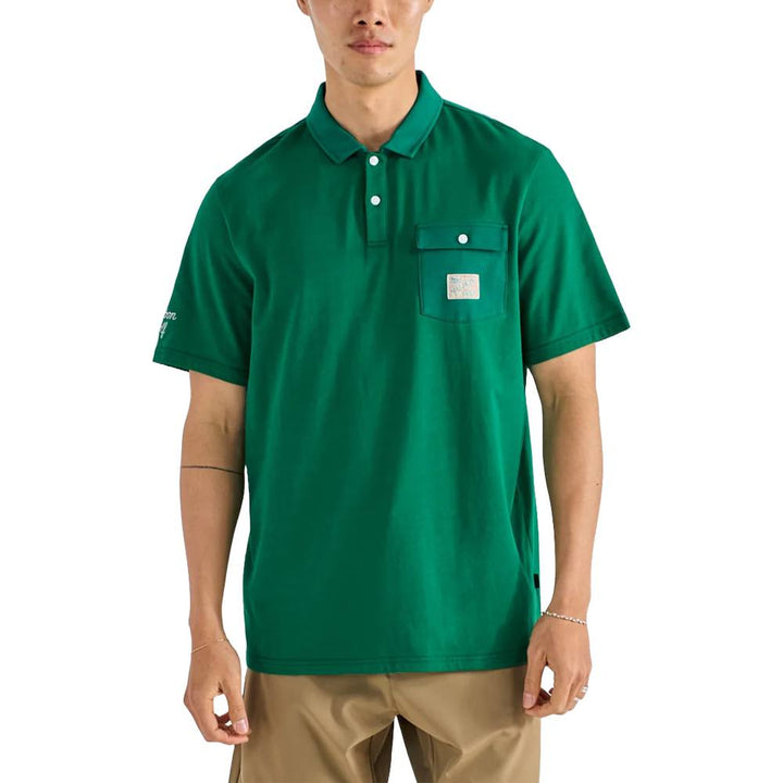 Malbon Jovis Solid Golf Polo Kelly Green - SS25 Men