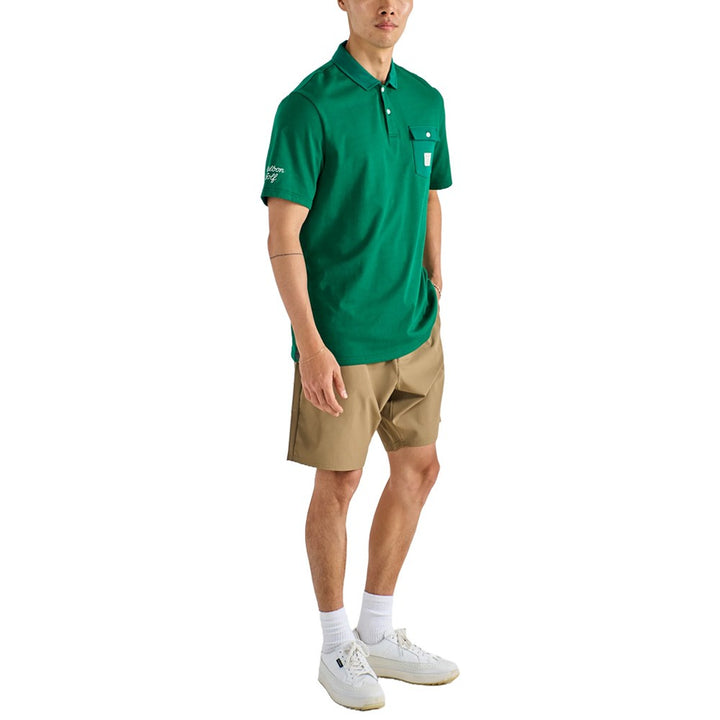 Malbon Jovis Solid Golf Polo Kelly Green - SS25 Men