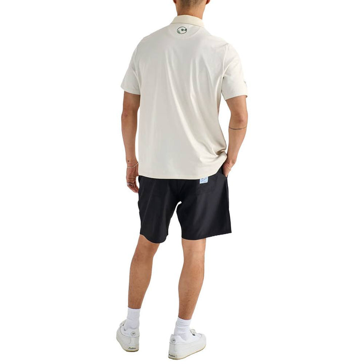 Malbon Jovis Solid Golf Polo Ivory - SS25 Men