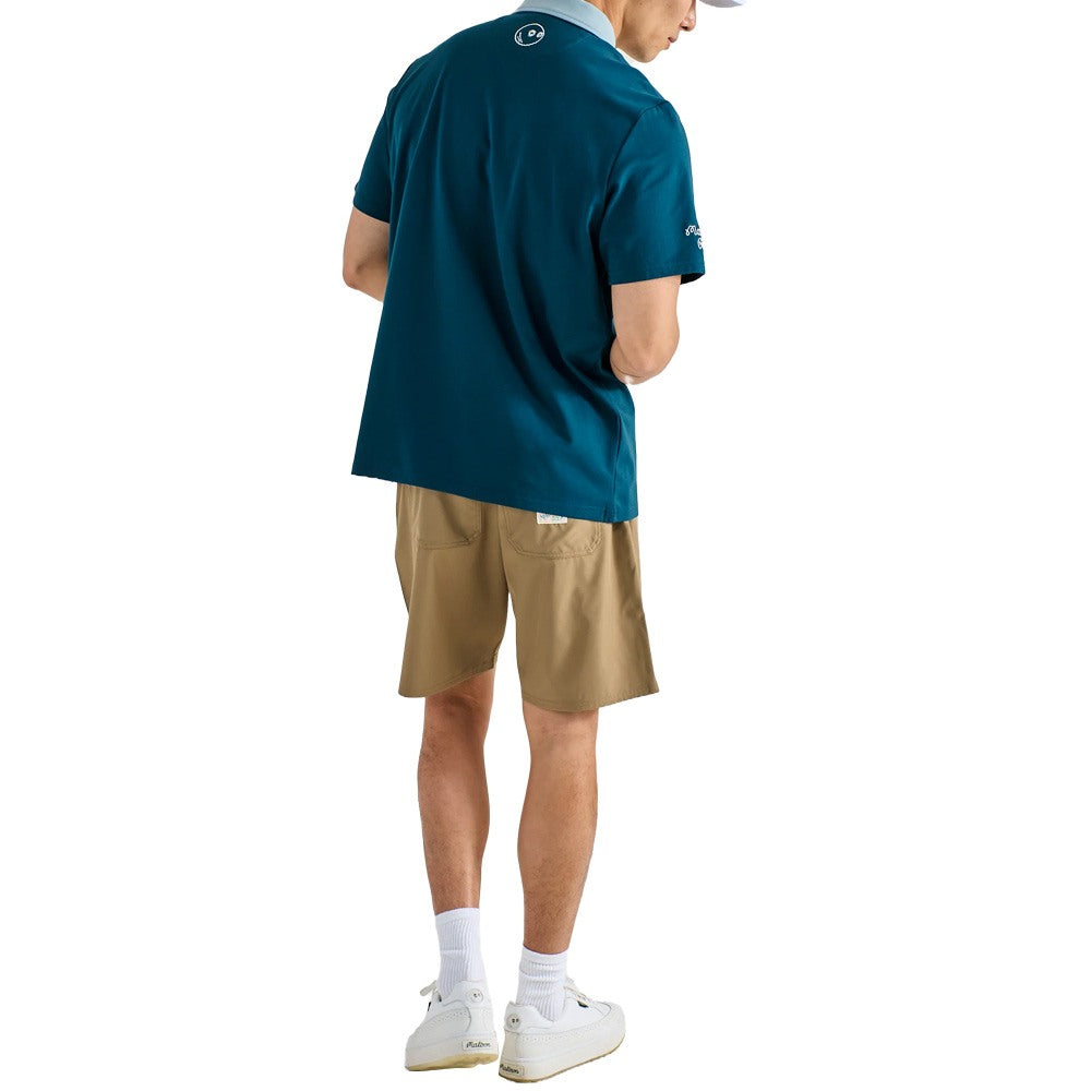 Malbon Jovis Solid Golf Polo Ocean - SS25 Men