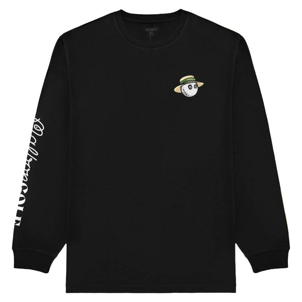 Malbon Marina Longsleeve Golf T-Shirt Black - SS25 Men