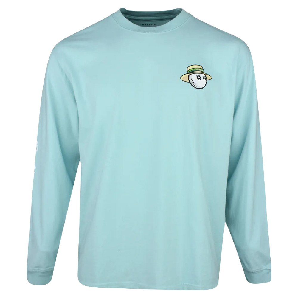 Malbon Marina Longsleeve Golf T-Shirt Light Blue - SS25 Men