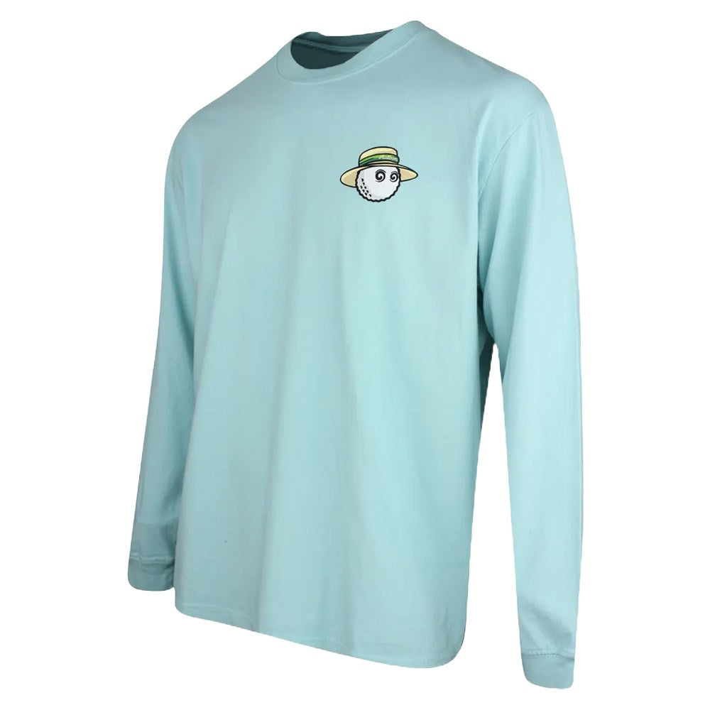 Malbon Marina Longsleeve Golf T-Shirt Light Blue - SS25 Men