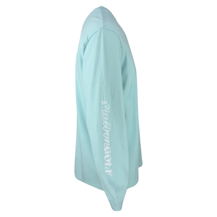 Malbon Marina Longsleeve Golf T-Shirt Light Blue - SS25 Men