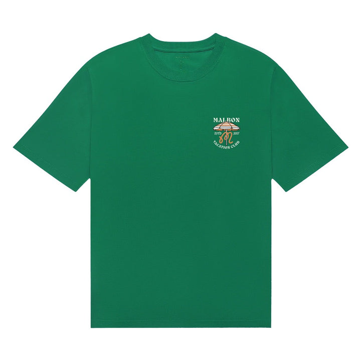 Malbon Vacation Club Shortsleeve Golf T-Shirt Kelly Green - SS25 Men