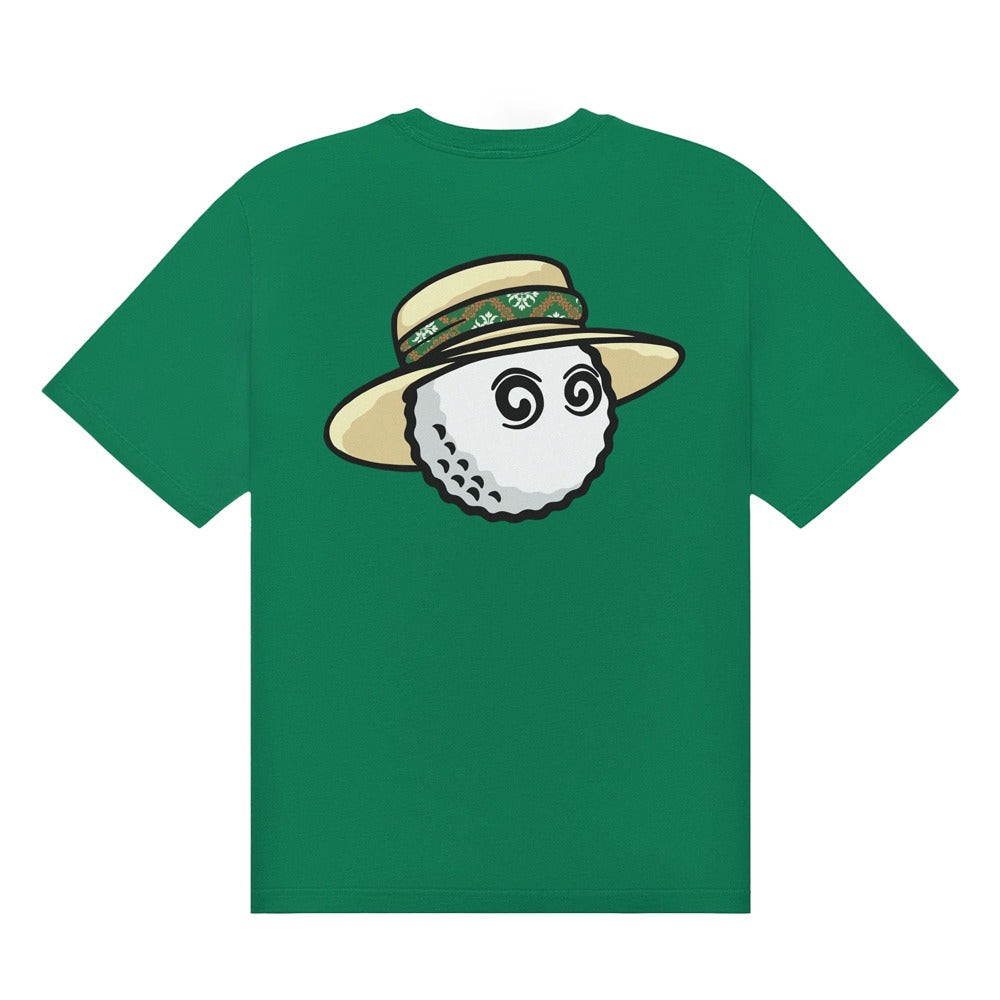 Malbon Vacation Club Shortsleeve Golf T-Shirt Kelly Green - SS25 Men