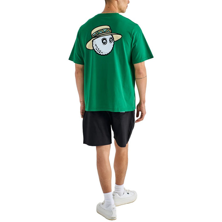 Malbon Vacation Club Shortsleeve Golf T-Shirt Kelly Green - SS25 Men