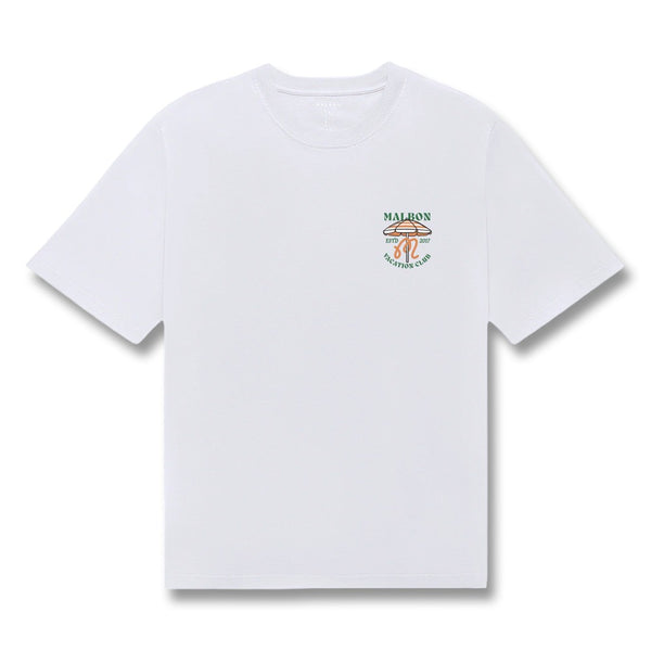 Malbon Vacation Club Shortsleeve Golf T-Shirt White - SS25 Men