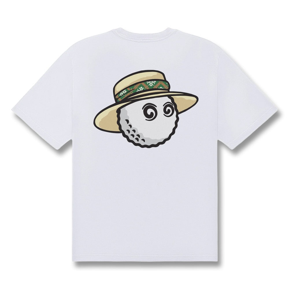 Malbon Vacation Club Shortsleeve Golf T-Shirt White - SS25 Men