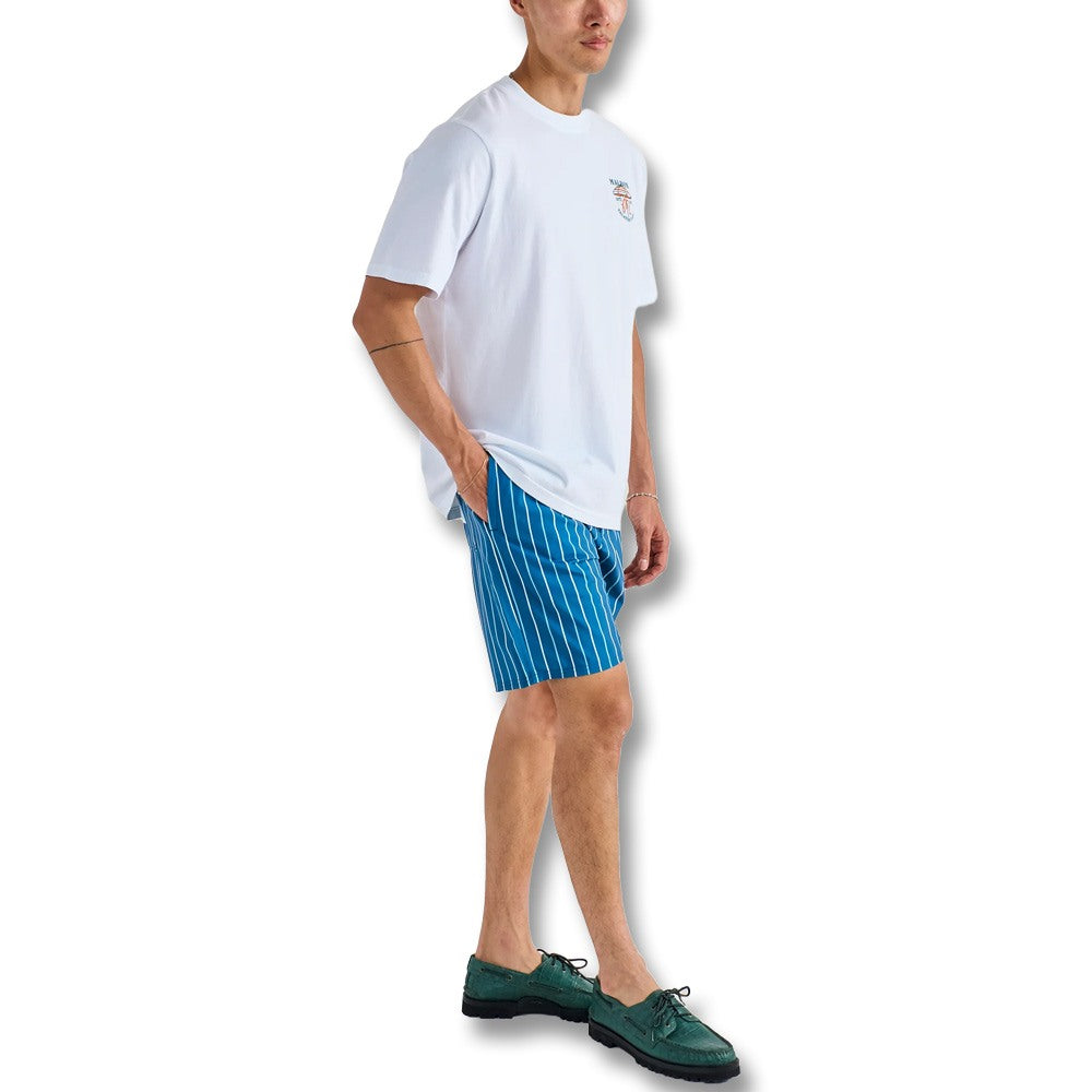 Malbon Vacation Club Shortsleeve Golf T-Shirt White - SS25 Men