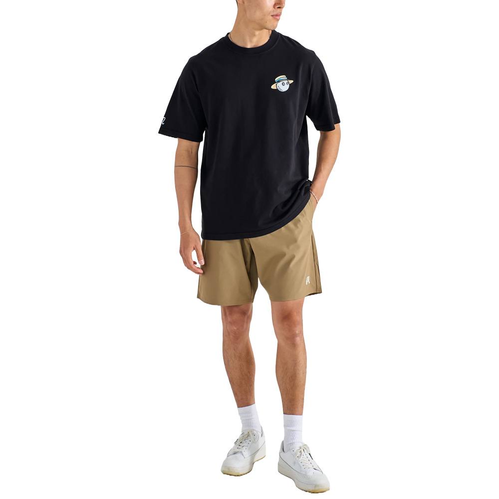 Malbon Villa Shortsleeve Golf T-Shirt Black - SS25 Men