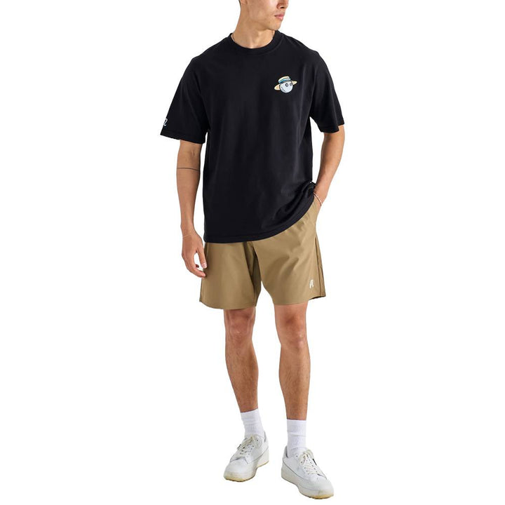 Malbon Villa Shortsleeve Golf T-Shirt Black - SS25 Men