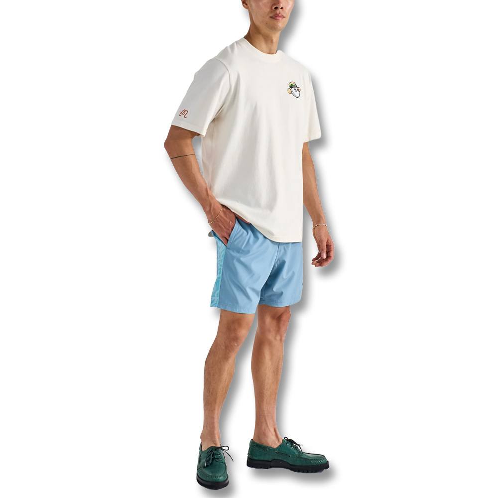 Malbon Villa Shortsleeve Golf T-Shirt Ivory - SS25 Men