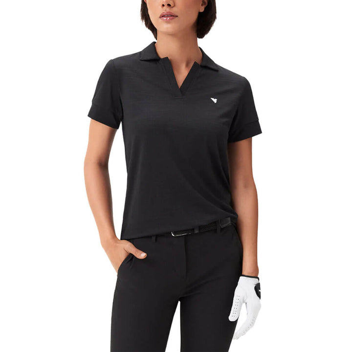 Macade Paige Golf Polo Black - SS25 Women