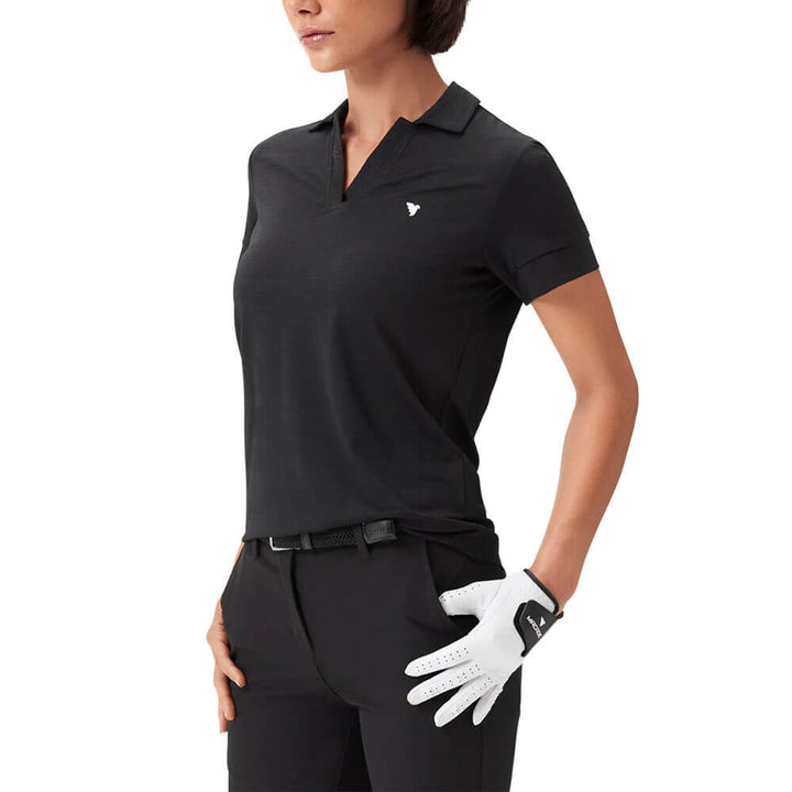 Macade Paige Golf Polo Black - SS25 Women